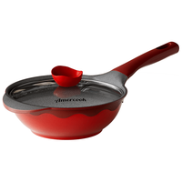 Amercook阿尔菲塔 钛不粘炒锅 摩登红 24cm
