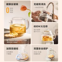 美的 全玻璃0胶水养生壶