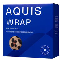 AQUIS 双层缎面干发帽 豹纹