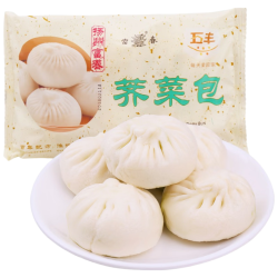 富春 荠菜包300g 6只 速冻包子 扬州特色 手工 早餐 蒸包