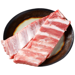 麦思润 黑猪寸排 净重2kg 猪肉