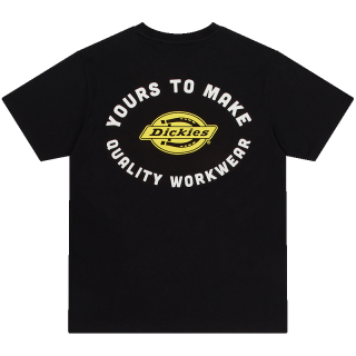 Dickies 字母logo印花短袖T恤 男式休闲棉质 T恤 白色 L