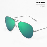 HAN 飞行员款蛤蟆镜 钛架尼龙高清太阳镜墨镜 AIR CLUB