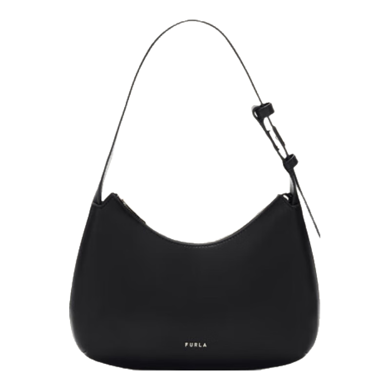 FURLA 芙拉 FEBE牛皮小号女士单肩包 黑色