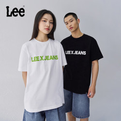 Lee LUT0098404LE 圆领字母印花 男款短袖T恤