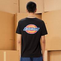 Dickies DK010363 美式宽松圆领印花T恤 黑/白色