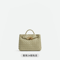 BOTTEGA VENETA 女士ANDIAMO小号手提包bv包 洞石绿 均码