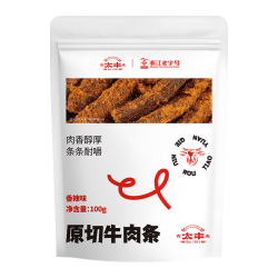 太丰 原切牛肉条 香辣味 100g 肉干