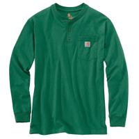 carhartt K128 宽松重磅亨利领长袖衬衫
