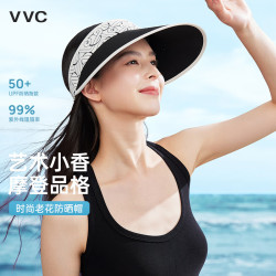 VVC 曜黑小香风空顶防晒遮阳帽