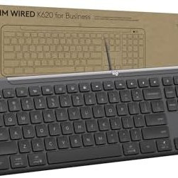 联想 Logitech K620 有线键盘 USB-C 石墨色