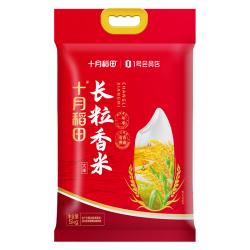 十月稻田 东北长粒香大米 5kg 真空包装