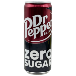 可口可乐 Dr Pepper 胡椒博士 零度无糖可乐 330ml 波兰进口 0脂0卡汽水饮料