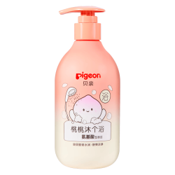 贝亲 桃叶精华婴幼儿洗发沐浴二合一 300ml