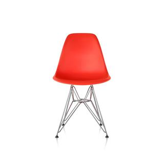 HermanMiller 赫曼米勒 Eames贝壳椅 红色镀铬脚 电脑椅