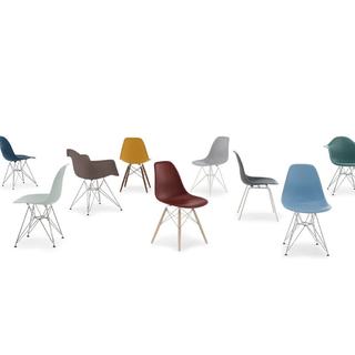 HermanMiller 赫曼米勒 Eames贝壳椅 红色镀铬脚 电脑椅