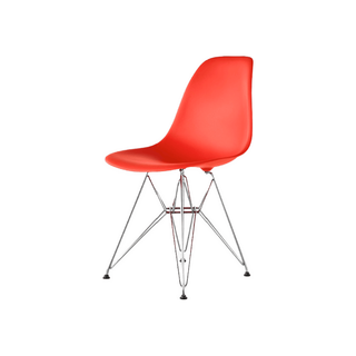 HermanMiller 赫曼米勒 Eames贝壳椅 红色镀铬脚 电脑椅