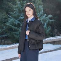坦博尔 TB5330258Z 轻薄保暖 黑色 XS(155) 女士羽绒服