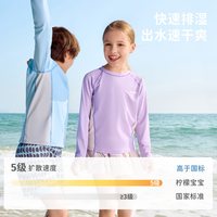 88VIP：柠檬宝宝 儿童分体泳衣UPF50+男童女童防晒游泳衣耐氯长袖短裤套装