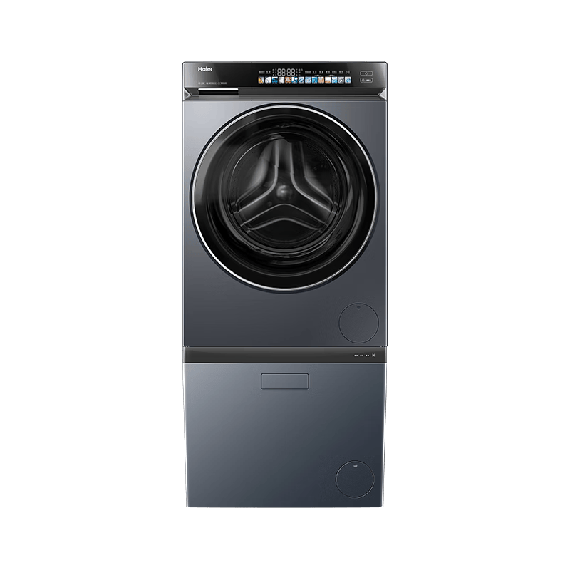 海尔 XQG120-BLE7AD1U1+HCQ2-TB78U1 直驱电机 12kg 滚筒洗衣机洗鞋机套装