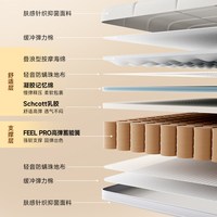 8H 白巧爱情乳胶记忆绵独立弹簧床垫
