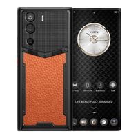 VERTU METAVERTU 双曲屏AI智能体 巴黎钉-曙光橙小牛皮 18GB+1TB 5G手机