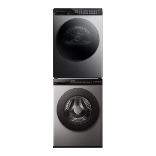 小米 米家洗烘套装Pro 10kg超净洗直驱变频全自动滚筒洗衣机 10kg定频干衣机