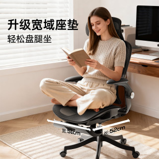 黑白调 P2 Pro 二代 人体工学椅 曜黑 标配款