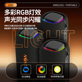 NINTAUS/金正 JZ02 20W超重低音炮 IPX5防水 RGB灯效 蓝牙音箱