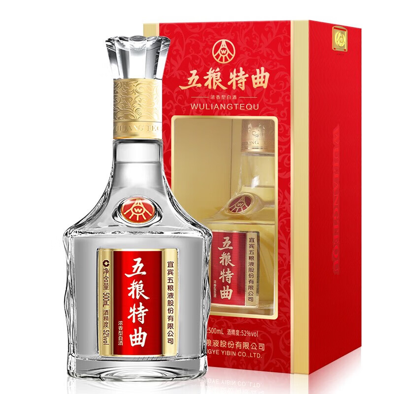 WULIANGYE 五粮液特曲精品201 52%vol 浓香型白酒500ml 单瓶装【报价