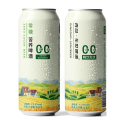 乐世 啤酒青岛乐世0糖苦荞啤酒0脂肪头道全麦芽精酿白啤酒 500mL 1罐 单瓶装 （京东快递）