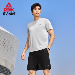 匹克 速干运动套装男 夏季跑步休闲羽毛球服 两件套 DF152020