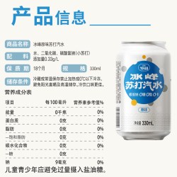 冰峰 无糖苏打气泡水