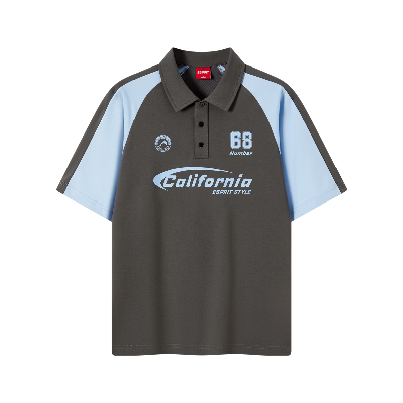 Esprit/埃斯普利特 撞色翻领POLO衫 短袖