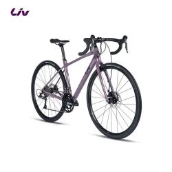 Liv Avail AR 4-GC 碳纤维前叉碟刹 700C 女士公路自行车 紫灰色 S码
