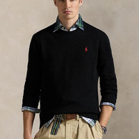 限新用户：RALPH LAUREN 男士罗纹圆领毛衣
