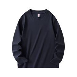 凡客诚品 凡客精梳棉纯棉长袖t恤圆领长袖日常百搭 藏青色 XL /120-140斤