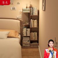 冬木 实木儿童书架落地多层置物架