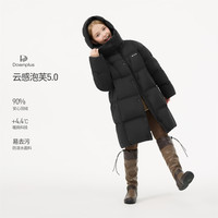 TANBOER/坦博尔 儿童泡芙羽绒服 黑色 120cm 中长款