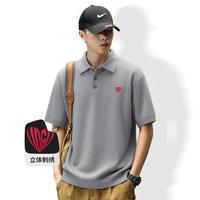 I.T it UDG美式菠萝格针织衫透气宽松夏季刺绣老钱短袖Polo衫男