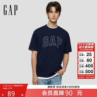 Gap 男女装2026春季新款纯棉logo字母宽松短袖T恤百搭上衣868224