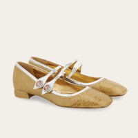 Salvatore Ferragamo FERRAGAMO菲拉格慕女士水晶玻璃装饰玛丽珍鞋