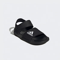 移动端、京东百亿补贴：adidas 儿童凉鞋夏季男女大小童沙滩鞋 GW0344黑色