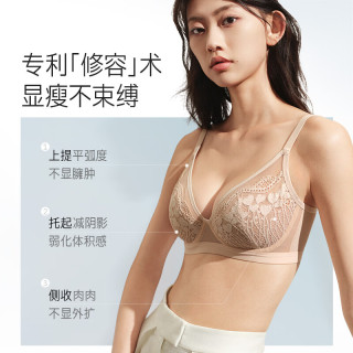 奶糖派 微甜兔耳版防凸点蕾丝文胸