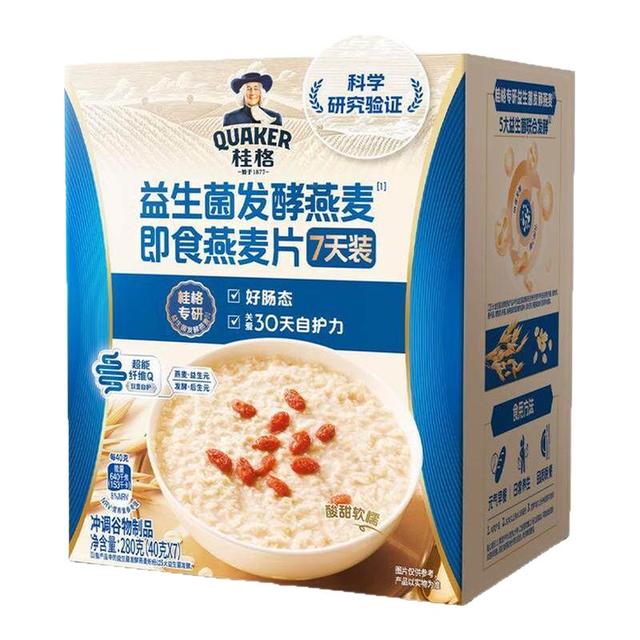 桂格 益生菌发酵燕麦即食燕麦片280克（40g*7袋）7天装