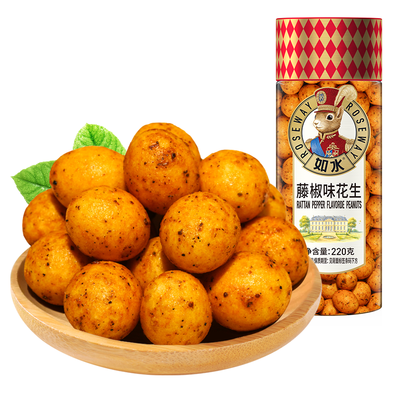 如水食品 如水藤椒味花生 220g/罐