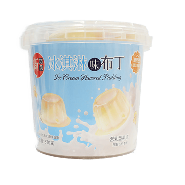 阿尔多 新巧风冰淇淋布丁370g罐装果冻