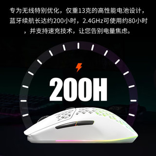 Steelseries/赛睿 Aerox 3 无线轻量化洞洞鼠 白色 游戏鼠标