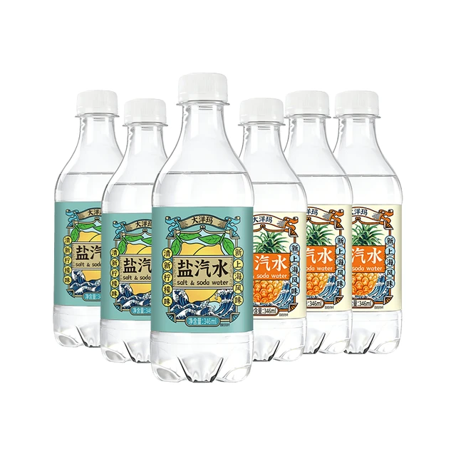 大洋玛 上海风味盐汽水 凤梨味 346ml*24瓶