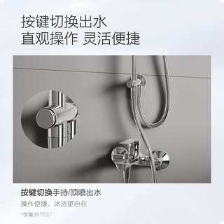 科勒 KOHLER 淋浴一体式花洒套装 250mm顶喷+手持喷头 芙芮凌常规款